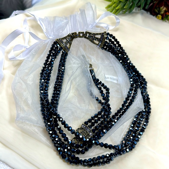 Heidi Daus beaded faceted necklace & bracelet set 2pc - Picture 7 of 12